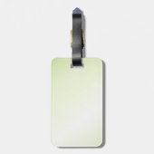 Groene zwarte kleurstofkat bagagelabel (Achterkant verticaal)