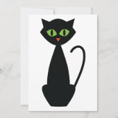 Groene zwarte kleurstofkat kaart (Voorkant)