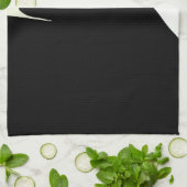 Groene zwarte kleurstofkat theedoek (Gevouwen)