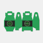 Groene/zwarte Shamrock St Patrick's Day Irish Prid Bedankdoosjes (Uitgevouwen)