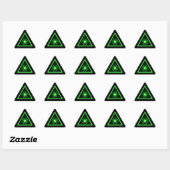 Groene & Zwarte Sticker van het Lasersymbool (Vel)