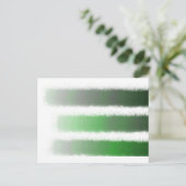Groene zwarte streep briefkaart (Staand voorkant)