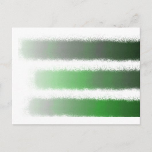 Groene zwarte streep briefkaart (Voorkant)