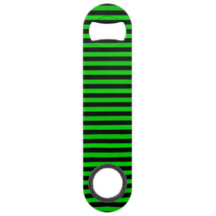 Groene zwarte strepen naadloos patroon speed flessenopener