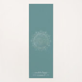 Groene zwarte twee zijkanten Mandala Yogamat (Voorkant)