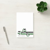 groene zwarte volleybals strepen coach naam post-it® notes (Kantoor)