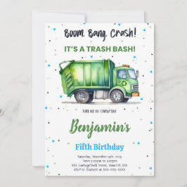 Groene & Zwarte Vuilniswagen Kaart