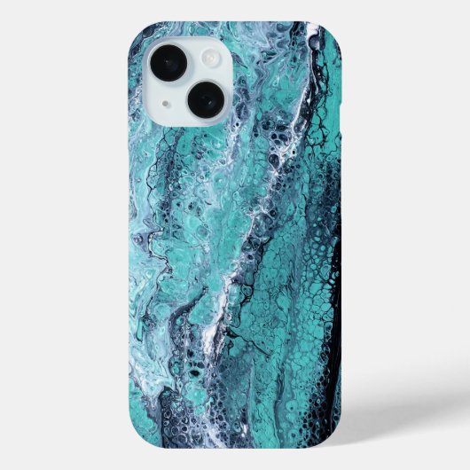 Groene Zwarte Wervel Case-Mate iPhone Case (Achterkant)