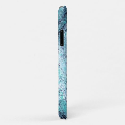 groene zwarte werveling Case-Mate iPhone case (Achterkant/rechts)