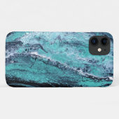 groene zwarte werveling Case-Mate iPhone case (Achterkant (horizontaal))