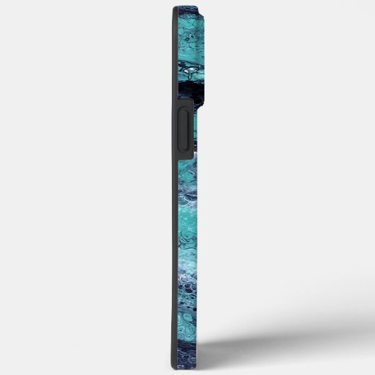 groene zwarte werveling Case-Mate iPhone case (Achterkant / Rechts)