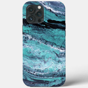 groene zwarte werveling Case-Mate iPhone case