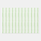 Groene Zwemmen Stripes en Stippen Inpakpapier Vel (Voorkant 2)