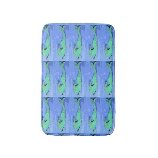 groene zwemmermata badmat (Voorkant Verticaal)