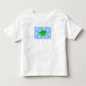 Groene zwemschildpad kinder shirts (Voorkant)