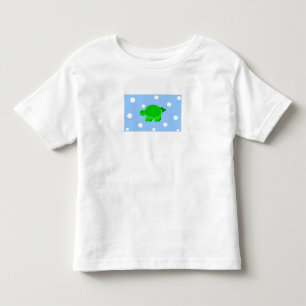 Groene zwemschildpad kinder shirts