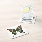 Groene Zwemstaartvlinder Kartonnen Onderzetters (Insitu)