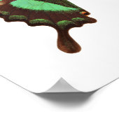 Groene Zwemstaartvlinder Poster (Hoek)