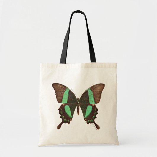 Groene Zwemstaartvlinder Tote Bag (Voorkant)