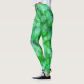 Groene zwevende kleur leggings (Links)