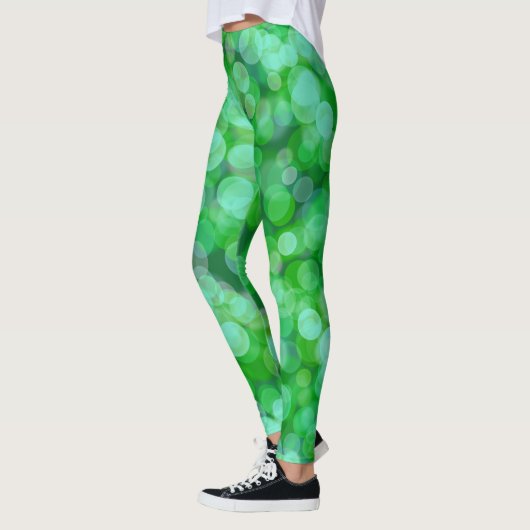 Groene zwevende kleur leggings (Links)