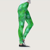 Groene zwevende kleur leggings (Rechts)