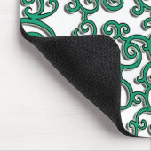 Groene zwirlie mousepad muismat (Hoek)