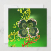 GROENE ZWISSELS, SHAMROCK JEWEL ST PATRICK'S DAY P KAART (Voorkant)