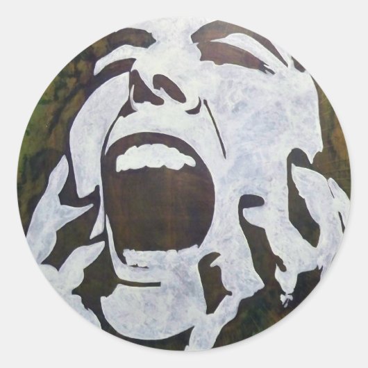 GROENEfiti-1 Ronde Sticker (Voorkant)