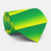 GROENEN EN GEEL STROPDAS (Opgerold)