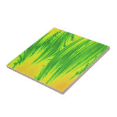 GROENEN EN GEEL WATER PLANTEN TEGELTJE (Zijkant)