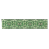 Groenen en Raindrops Pattern Korte Tafelloper (Horizontaal)