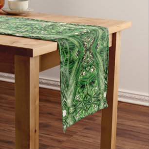 Groenen en Raindrops Pattern Korte Tafelloper