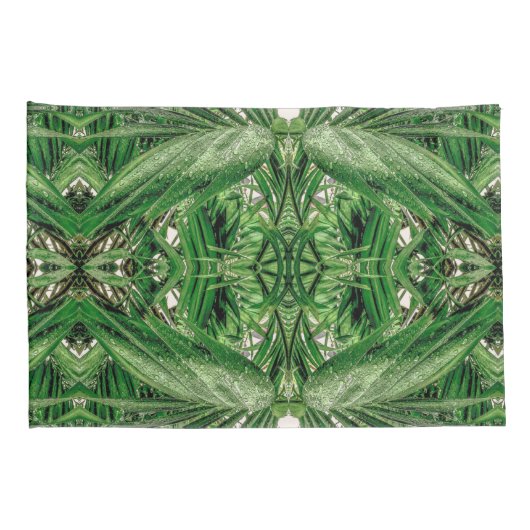 Groenen en Raindrops Pattern Kussensloop (Achterkant-Rechts)