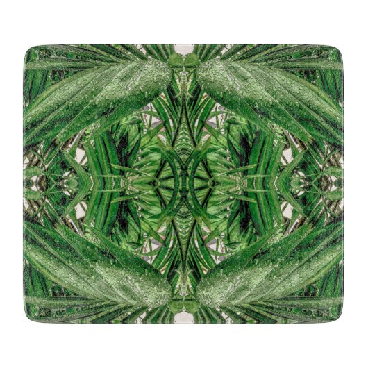 Groenen en Raindrops Pattern Snijplank (Voorkant)