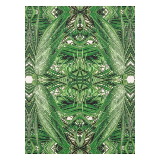 Groenen en Raindrops Pattern Tafelkleed (Voorkant)