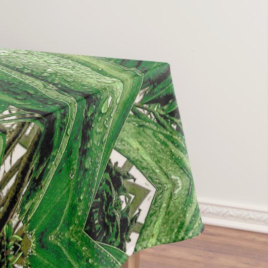 Groenen en Raindrops Pattern Tafelkleed (Voorbeeld)