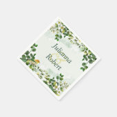 Groenen en vogel servetten (Hoek)