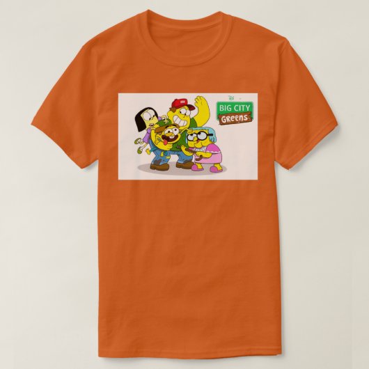 Groenen in grote steden t-shirt (Design voorkant)