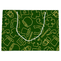 GROENEN MET DIN GREEN IRISH OUTLINES