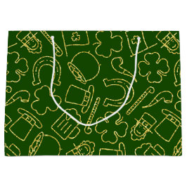 GROENEN MET DIN GREEN IRISH OUTLINES GROOT CADEAUZAKJE