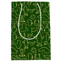 GROENEN MET DIN GREEN IRISH OUTLINES