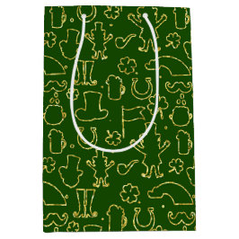 GROENEN MET DIN GREEN IRISH OUTLINES MEDIUM CADEAUZAKJE