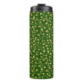 GROENEN MET GOLD GLITTER KIJKEN IRISH SHAMROCKS AA THERMOSBEKER