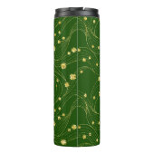 GROENEN MET GOLD GLITTER KIJKEN IRISH SHAMROCKS AA THERMOSBEKER (Achterkant)
