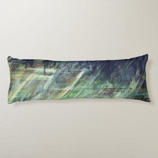 Groenen natuur lichaamskussen (Achterkant)