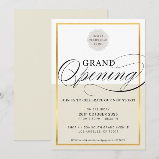 GROENEN OPENEN logo zwart ivoorgoud Kaart (Voorkant / Achterkant)