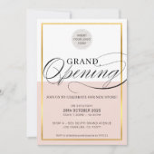 GROENEN OPENEN moderne bedrijven logo zwart roze g Kaart (Voorkant)