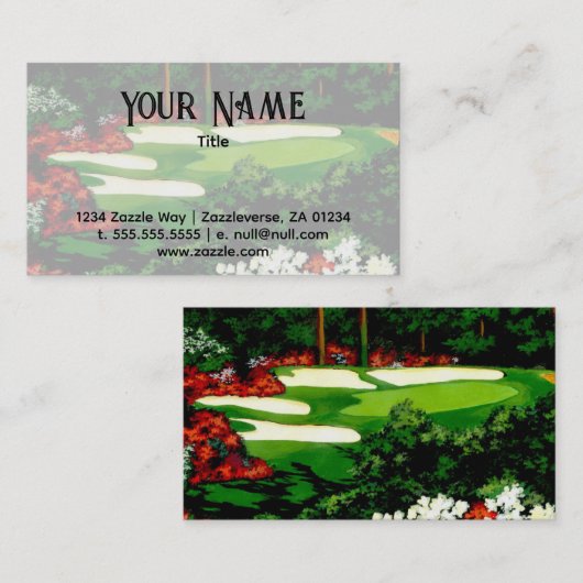 Groenen, Visitekaartje golfbaan (Voorkant / Achterkant)