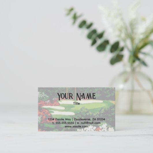 Groenen, Visitekaartje golfbaan (Staand voorkant)